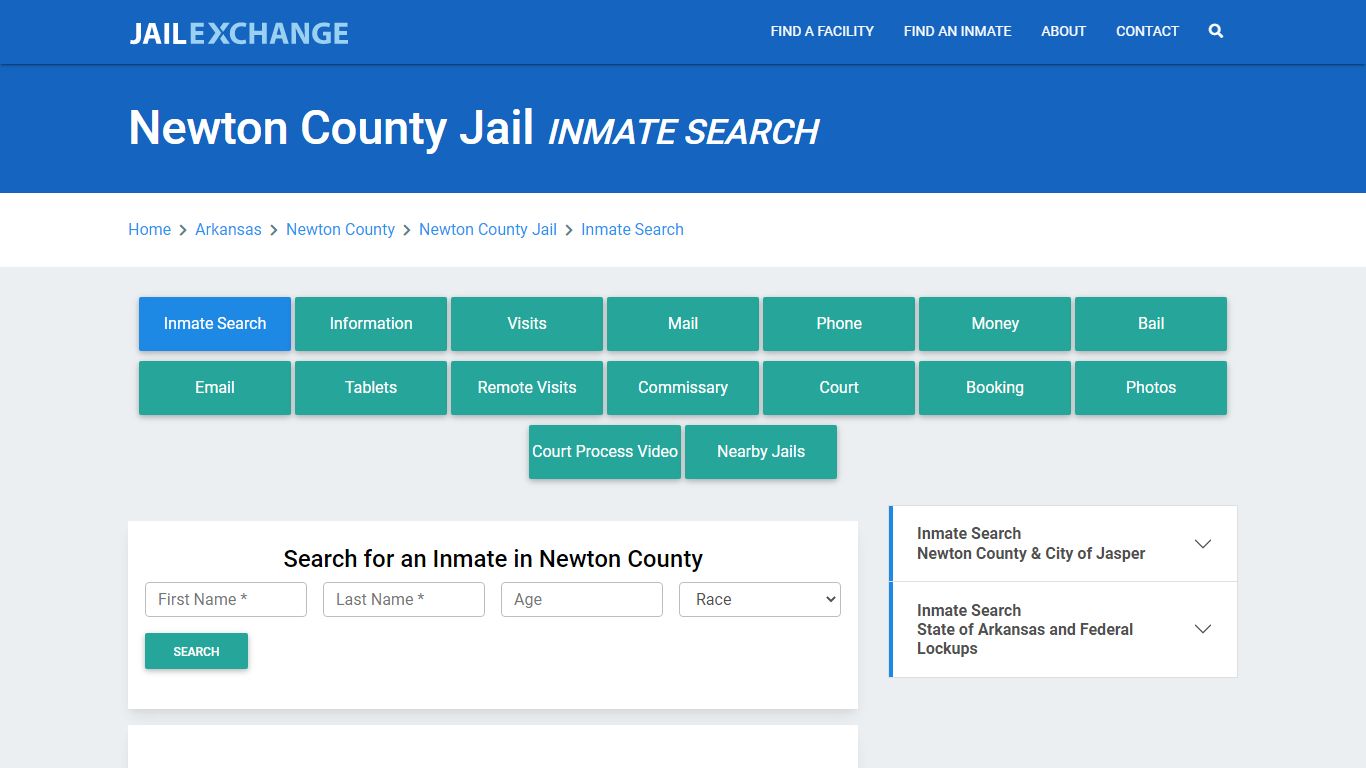 Newton County Jail, AR Inmate Search: Roster & Mugshots